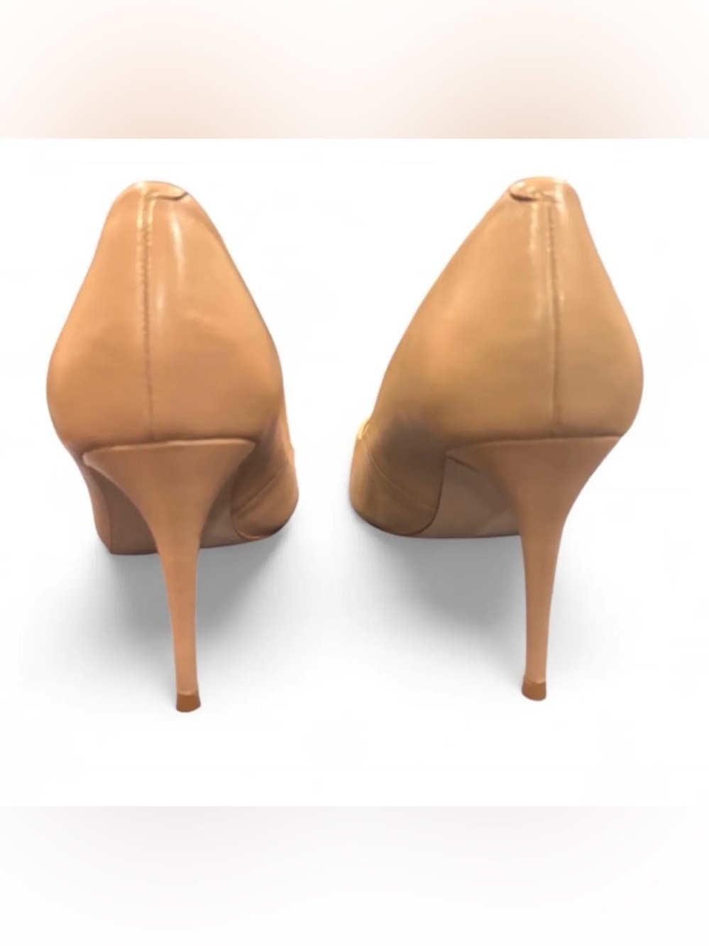 Steve Madden Luiza Nude Leather Pointed Toe Stiletto Pumps Size 11M - Picture 3 of 13